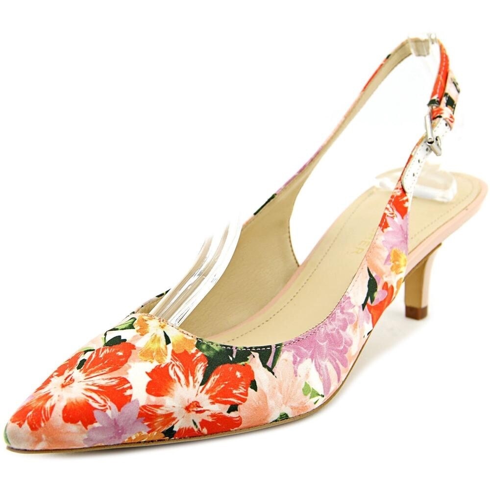 Marc Fisher Floral Kitten Heels